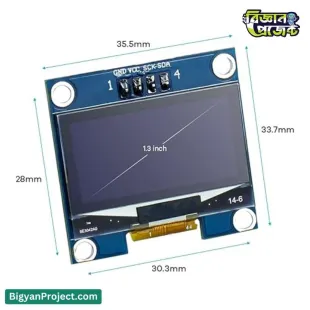 1.3 inch OLED Display SH1106 I2C 128x64 – buy now