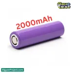 18650 Rechargeable Li-ion Battery 2000mAh 3.7V
