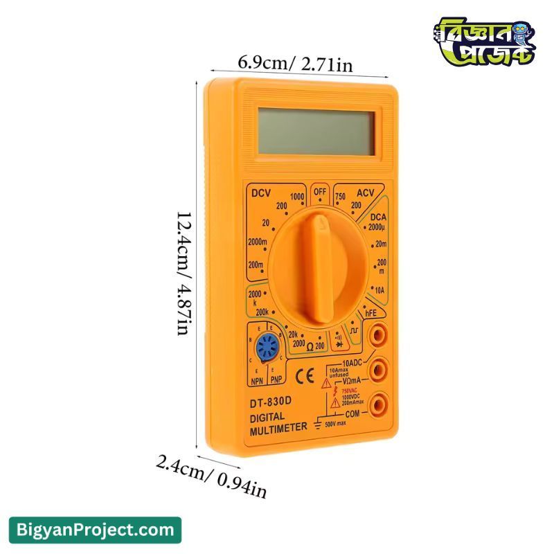 DT-830D Digital Multimeter: Buy Online in Bangladesh