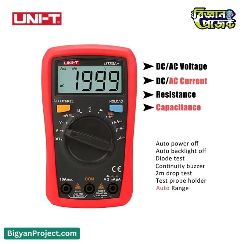 UNI-T UT33A+ Digital Multimeter: Buy Online at Best Price