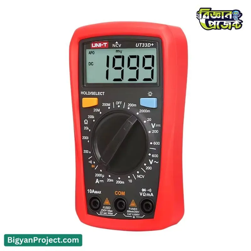 UNI-T UT33D+ Digital Multimeter: Buy Online with NCV Test