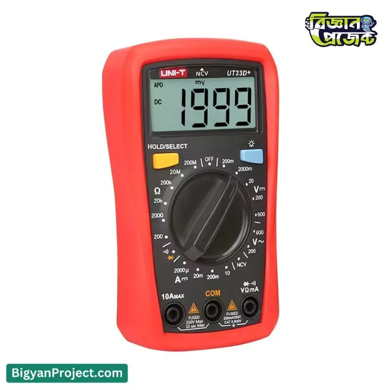 UNI-T UT33D+ Digital Multimeter: Buy Online with NCV Test