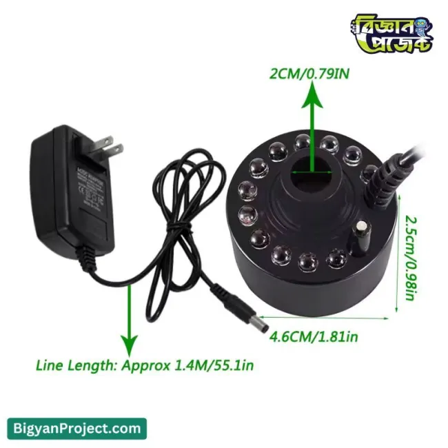 Buy Ultrasonic Mist Maker 12 LED Fogger for Ponds