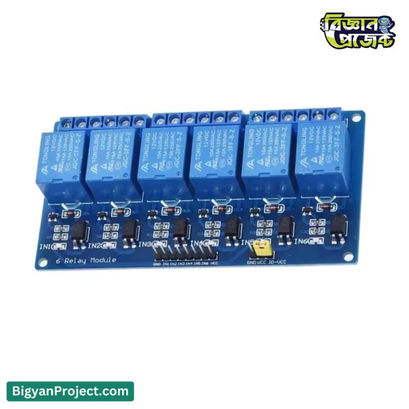 Buy 5V 6 Channel Optocoupler Relay Module