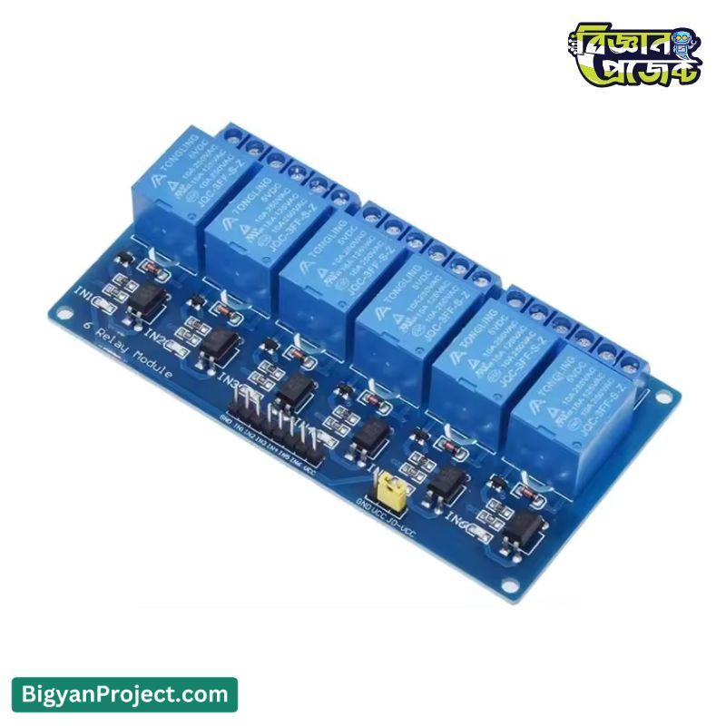 Buy 5V 6 Channel Optocoupler Relay Module