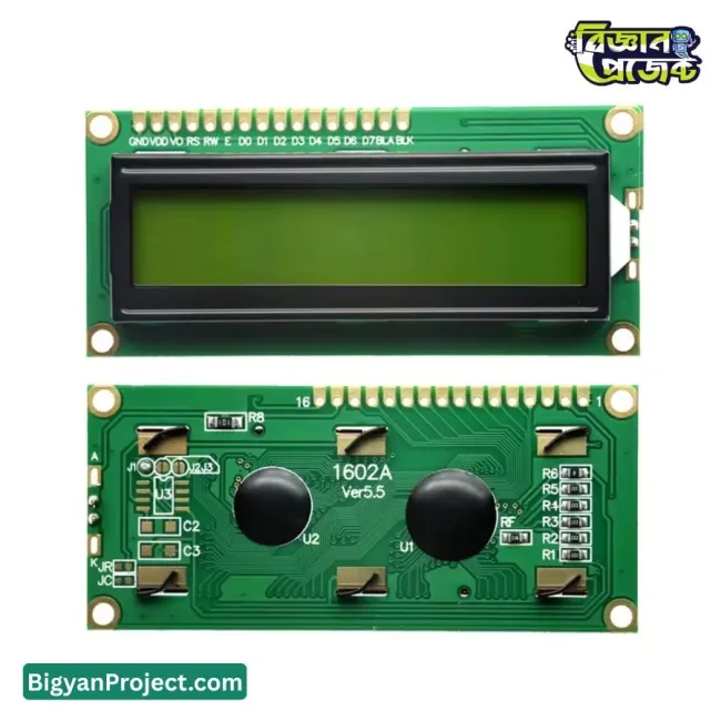 Buy 1602A 16x2 Yellow LCD Display Module 5V – Bigyan Project