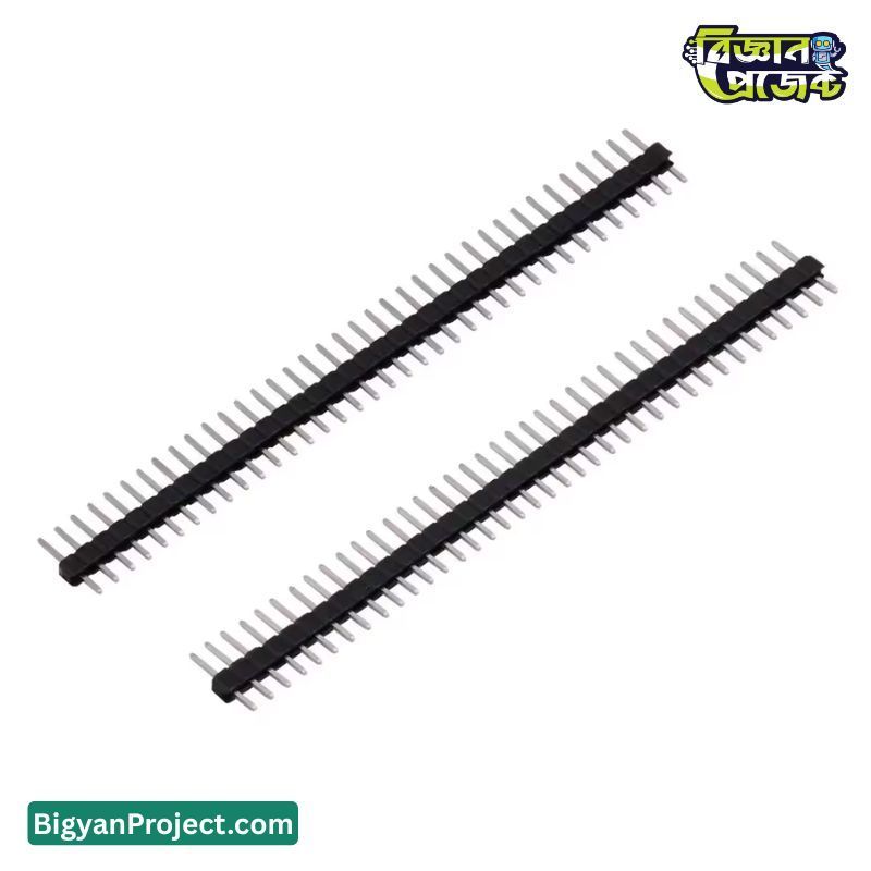 Buy 40 Pin 2.54mm Male Breakaway Header Strip | Bigyan Project