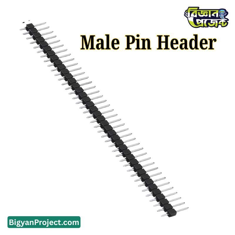Buy 40 Pin 2.54mm Male Breakaway Header Strip | Bigyan Project