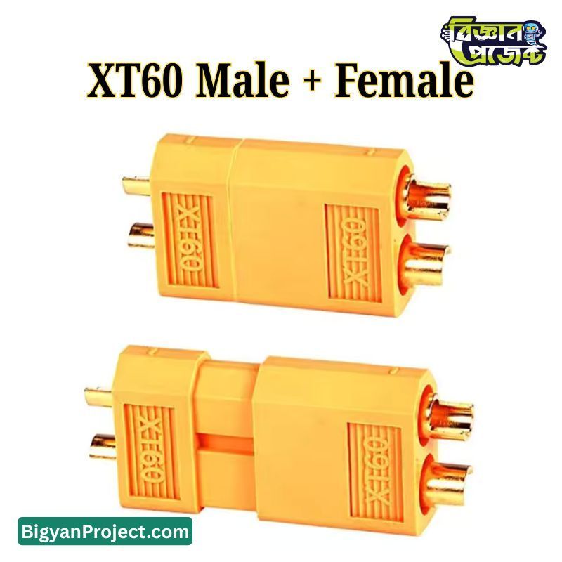 Buy XT60 Connector Pair for RC Battery & Motor – Bigyan Project