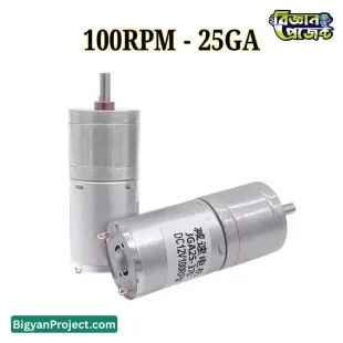 DC 12V 25GA-370 Metal Gear Motor 100RPM Buy Online