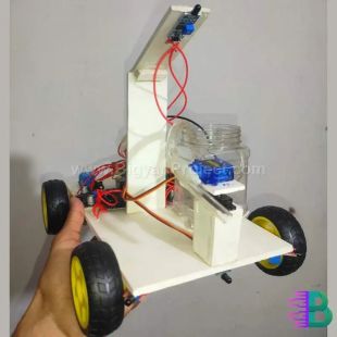 Smart Firefighting Robot with Flame Sensor & Water Pump