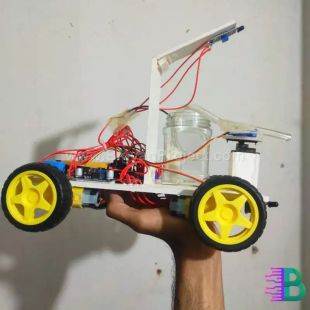 Smart Firefighting Robot with Flame Sensor & Water Pump