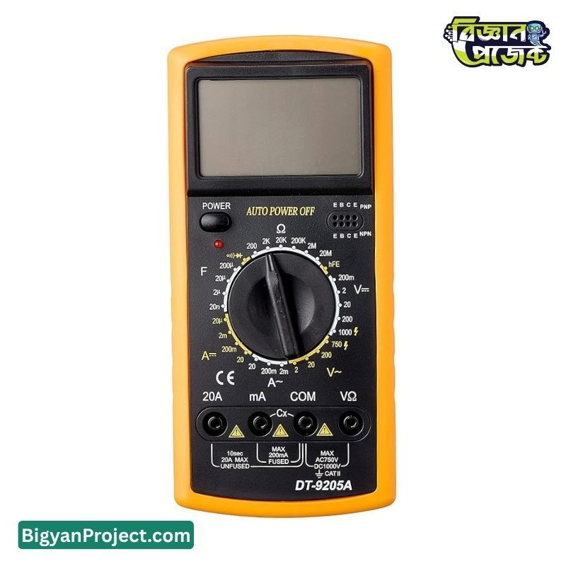 Buy DT-9205A digital multimeter with hFE and continuity