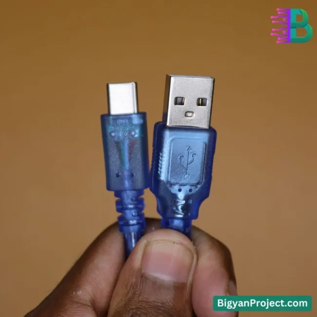 আরডুইনো টাইপ-সি কেবল - এ টু সি ৩০সেমি প্রজেক্টের জন্য