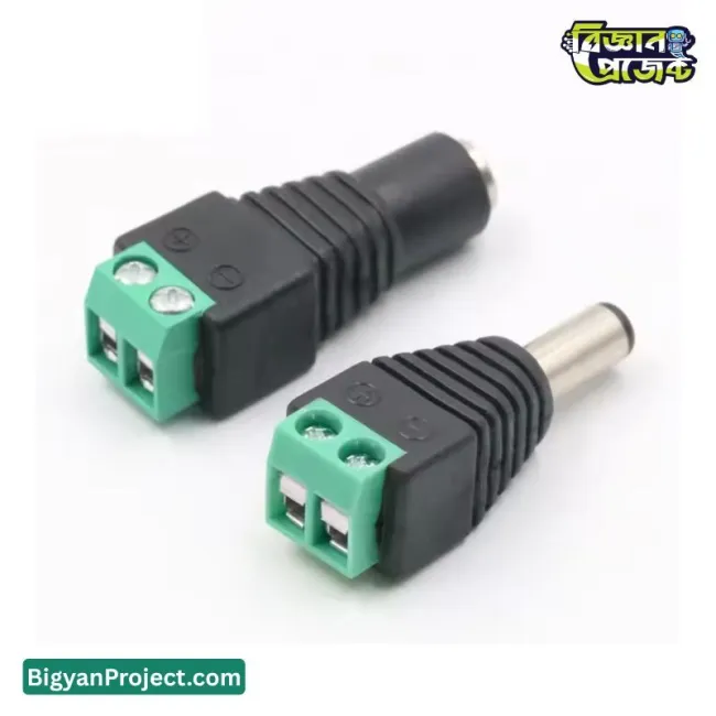 DC Barrel Power Jack 5.5x2.1mm Male Plug