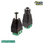 DC Barrel Power Jack 5.5x2.1mm Male Plug