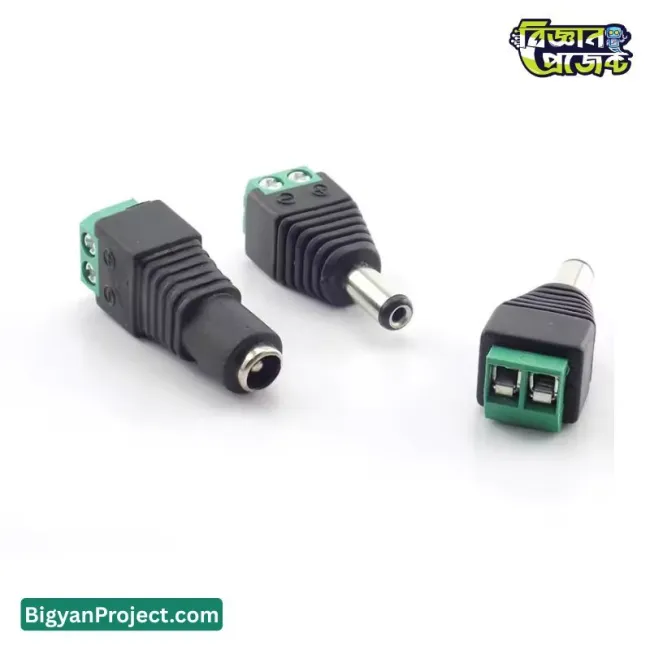 DC Barrel Power Jack 5.5x2.1mm Male Plug
