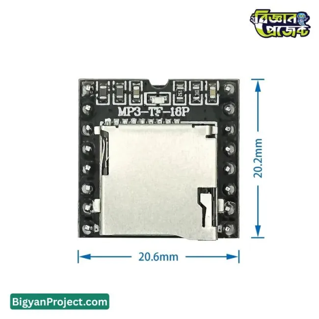 DFPlayer Mini MP3 Player Module V3.0 16P for Arduino ESP32