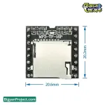 DFPlayer Mini MP3 Player Module V3.0 16P for Arduino ESP32