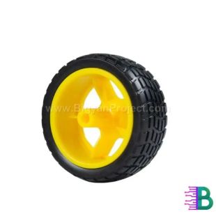 65mm Rubber Tire Robot Wheel for BO Motor | DIY Projects