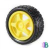 65mm Rubber Tire Robot Wheel for BO Motor | DIY Projects