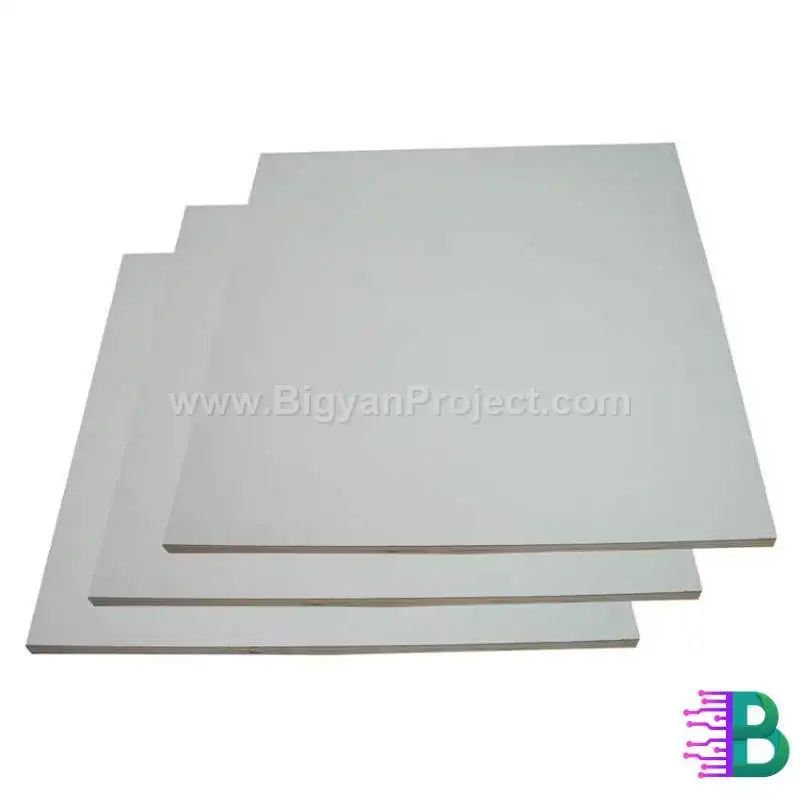 5mm White Plastic PVC Board for DIY & Craft (1x1 Ft)