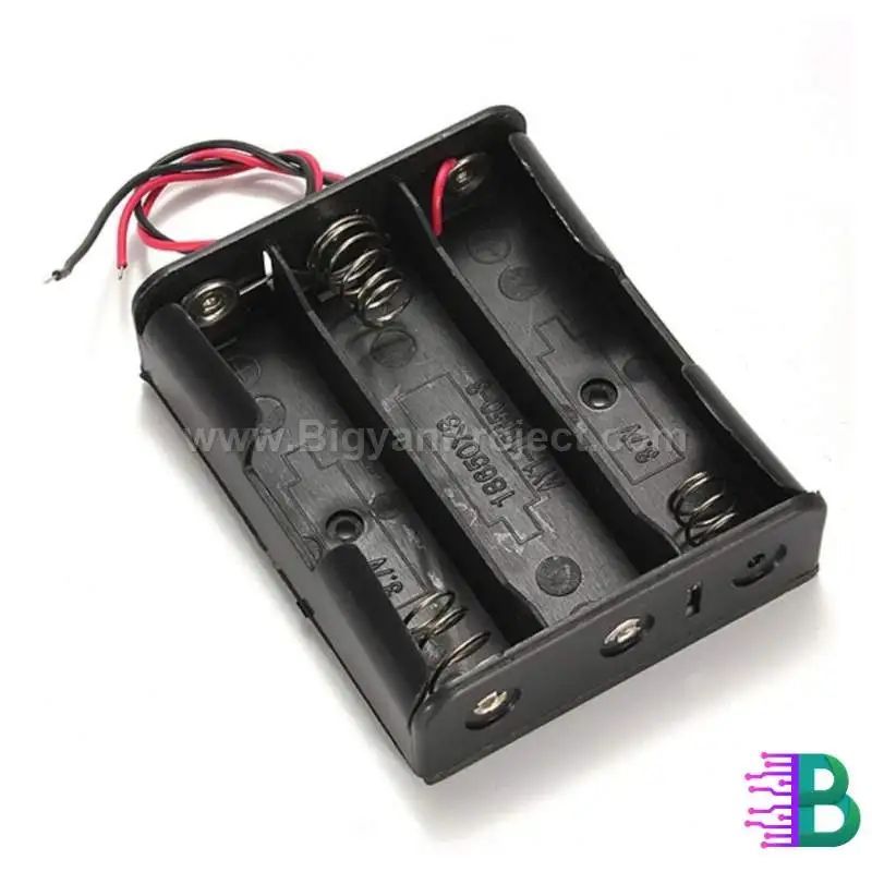 Buy 18650 Battery Holder/Case 3 Chamber for Li-Ion Batteries