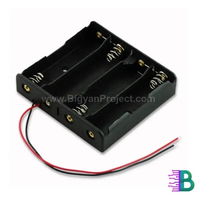 4 Slot 18650 Battery Holder - Science Project