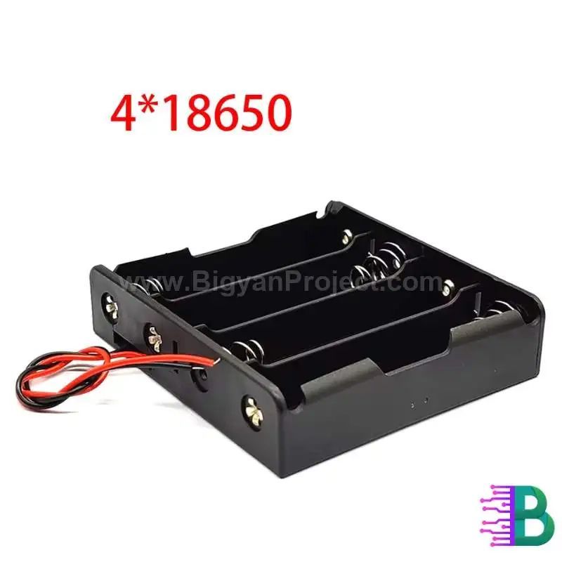 4 Slot 18650 Battery Holder - Science Project