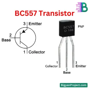 BC557 PNP ট্রানজিস্টর - TO-92 100mA 45V অনলাইনে কিনুন