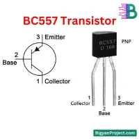 BC557 PNP Transistor - Buy Online TO-92 100mA 45V