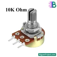 10K Potentiometer - Buy Variable Resistor with 6mm Shaft